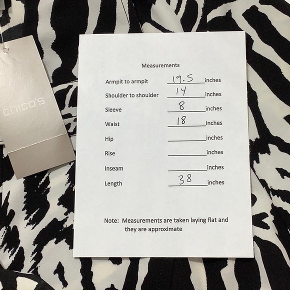 Chico’s 0 Zenergy Neema animal print dress size small NWT - Picture 15 of 15